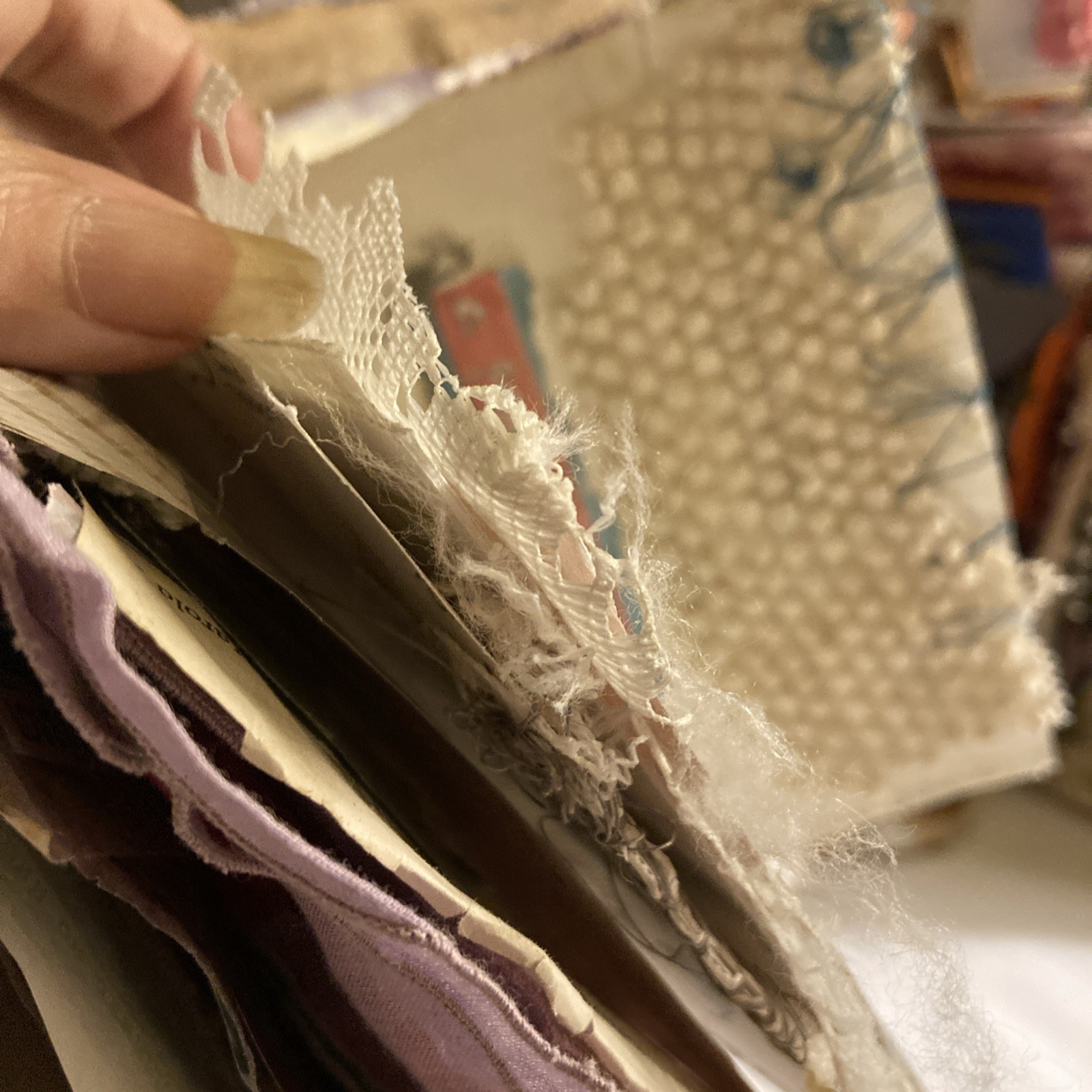 Junk Journal Intercession, Coffee Stain Pages