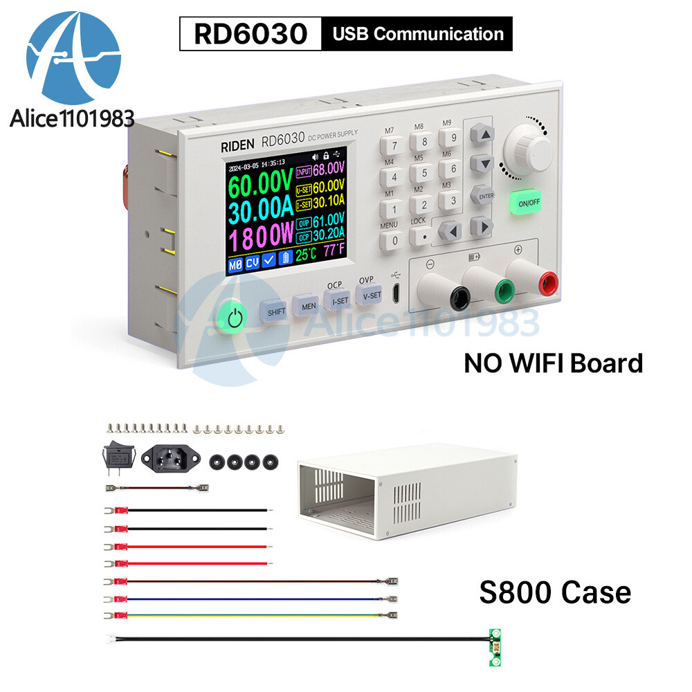 RD6030 RD6030W 60V 30A Digital Display Adjustable DC Regulated Power Supply