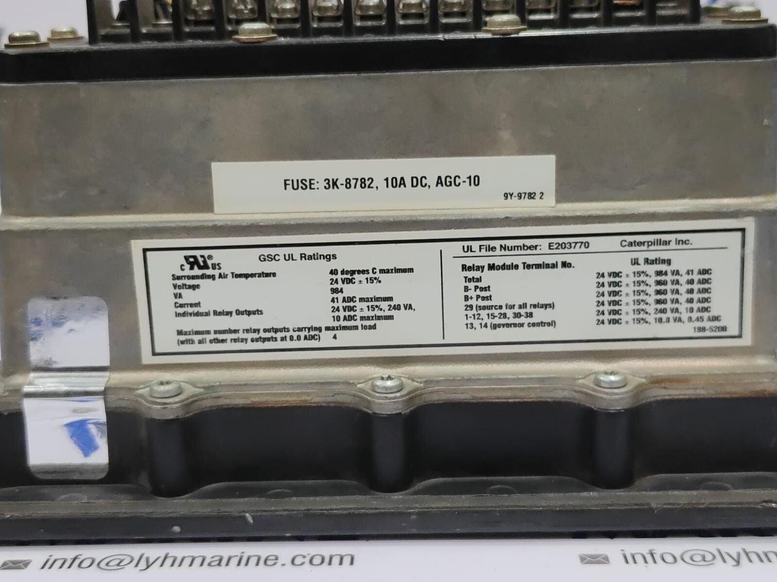 CATERPILLAR CONTROL PANEL E203770 (159-1798)