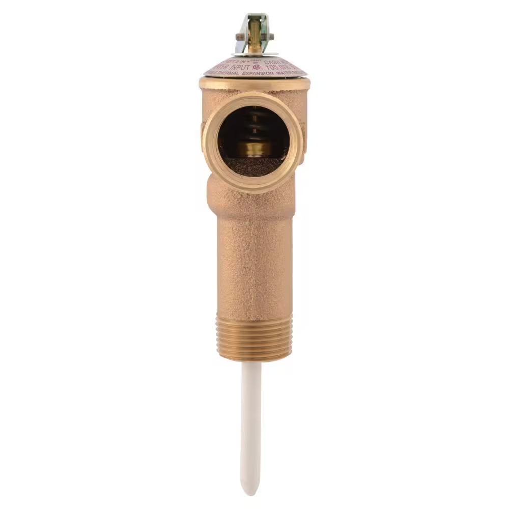 Cash Acme 3/4in Bronze NCLX-5LX TPR Relief Valve 2-1/2in Shank 23577-0150