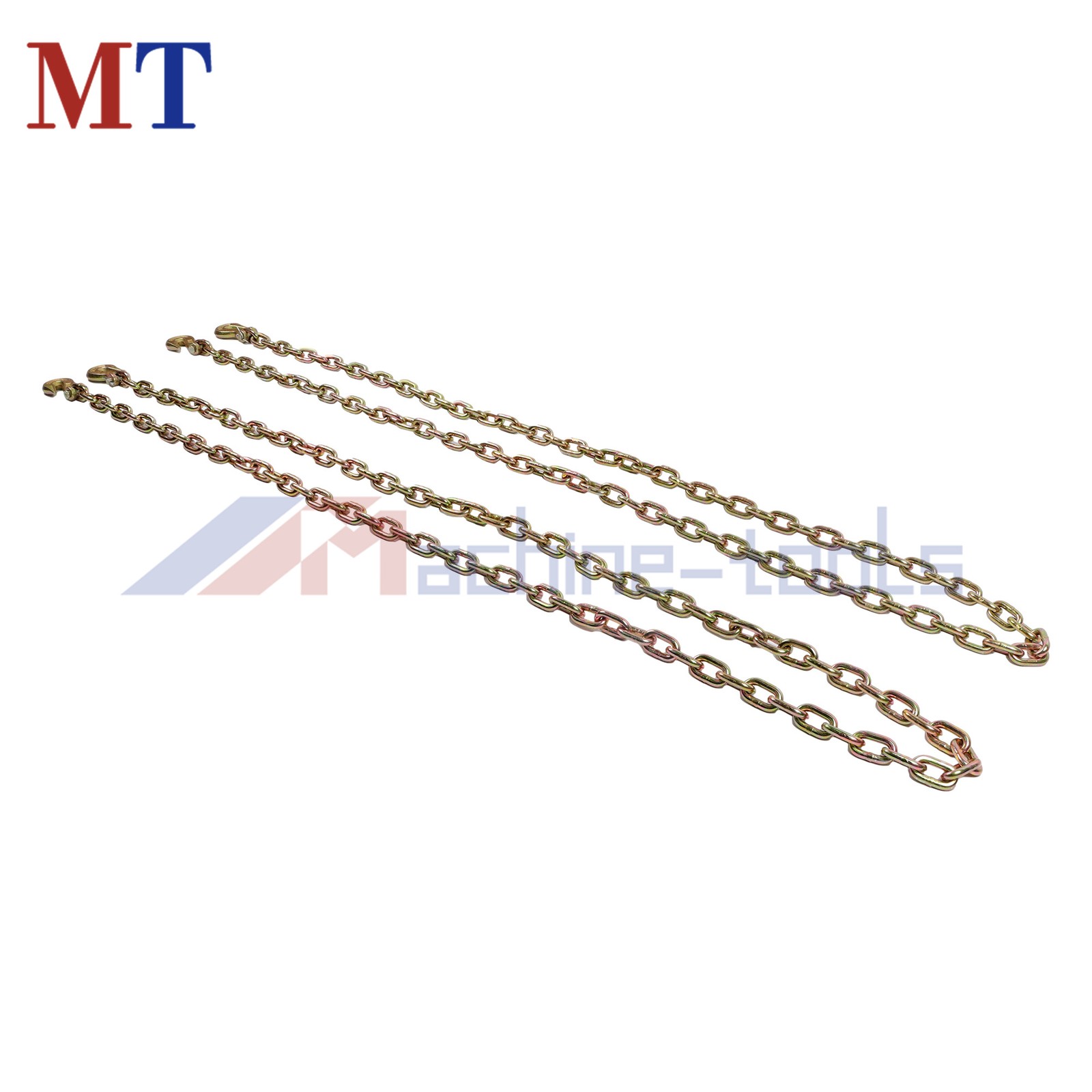 2 Pack G80 Transport Binder Chain 5/16in x10.3ft 4900lbs Safe Working Load