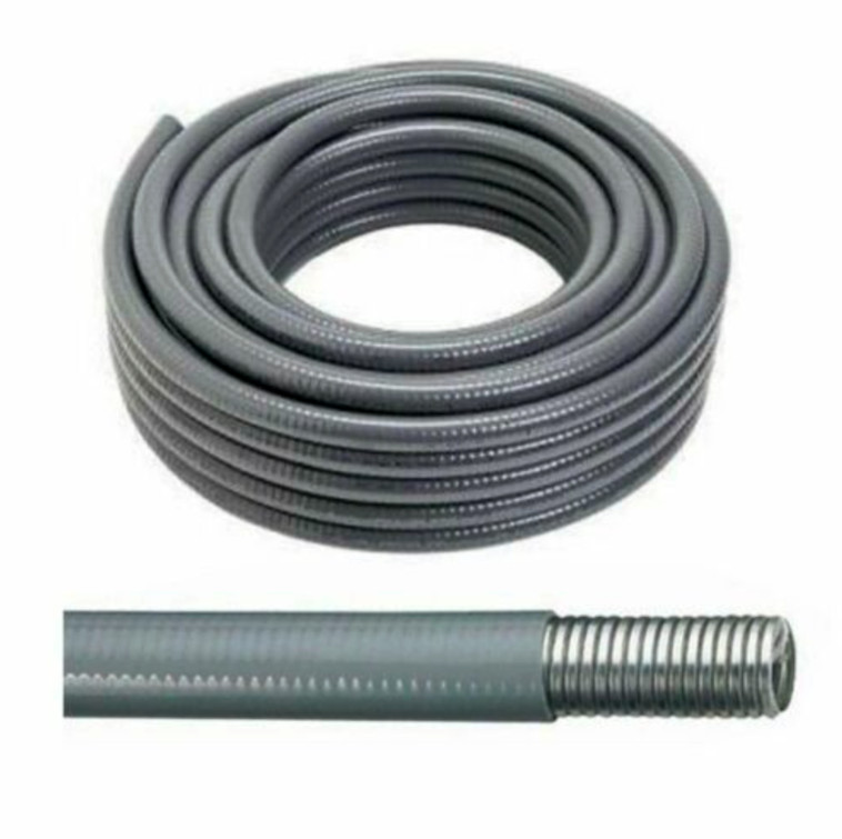 9 Foot Roll of 2-1/2″ UL CSA Liquidtight FLX Gray 27102
