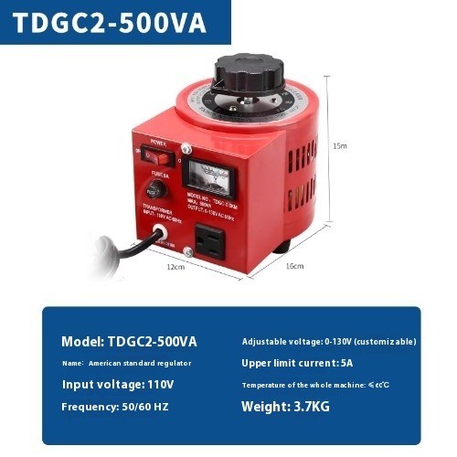 110V Single-phase Regulator 0-130V AC Voltage Regulator Power Regulator