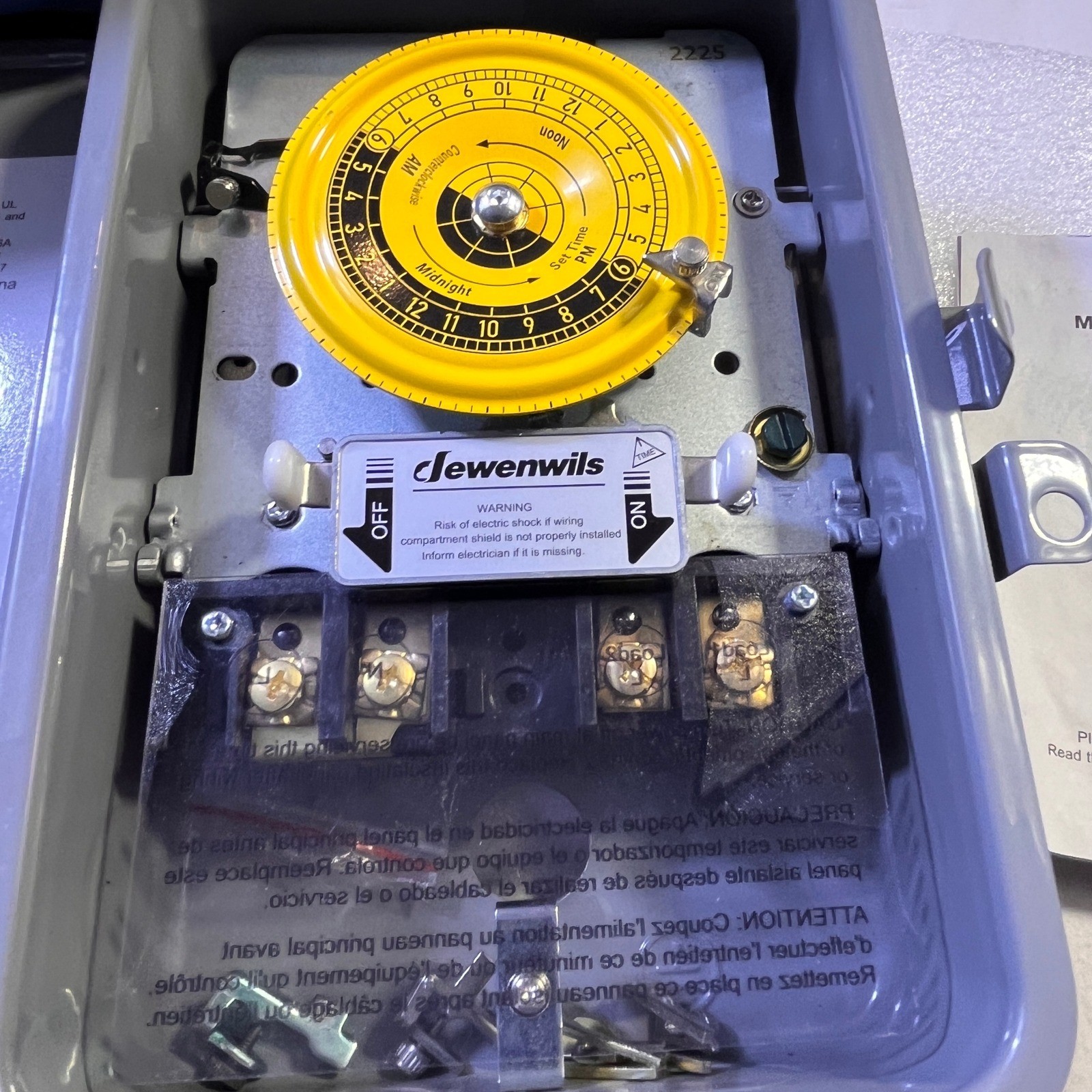 Dewenwils Mechanical Timer Box PTM01 120V 40A Resistive 2HP Pump Timer NOB