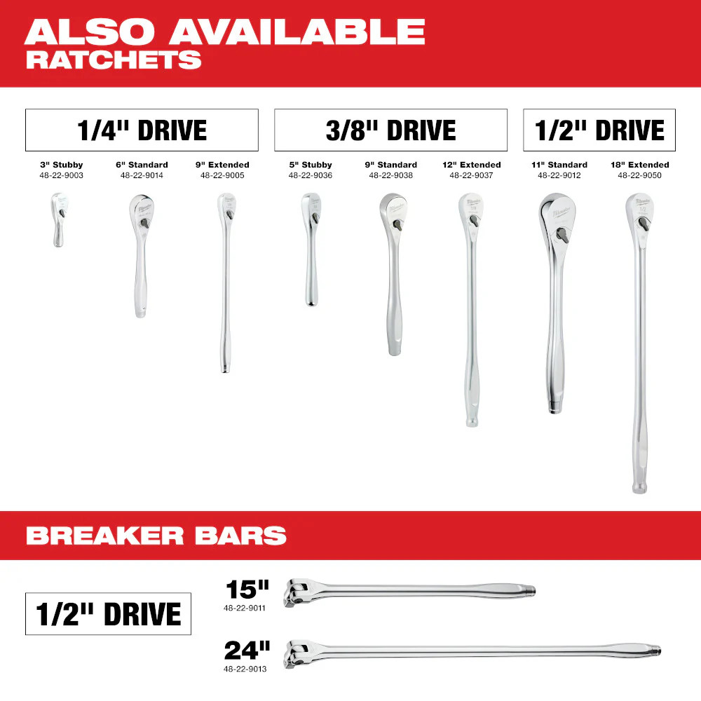 Milwaukee 48-22-9532 1/4″ and 3/8″ Drive TORX Bit Socket Set – 13 PC