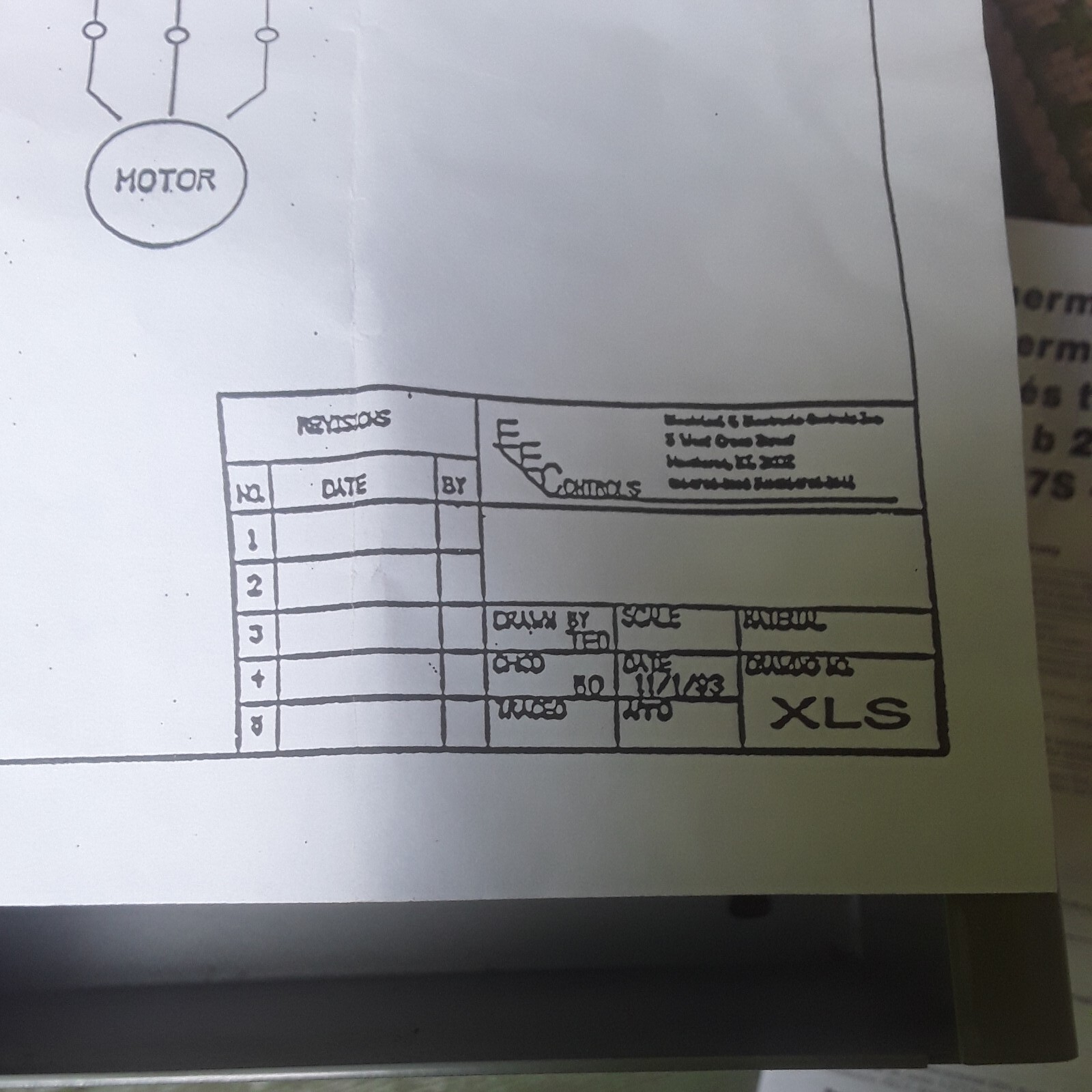 EEControl Panel XLS27 480V 3 PHASE 60HZ 120 CONTROL VOLTS NOS