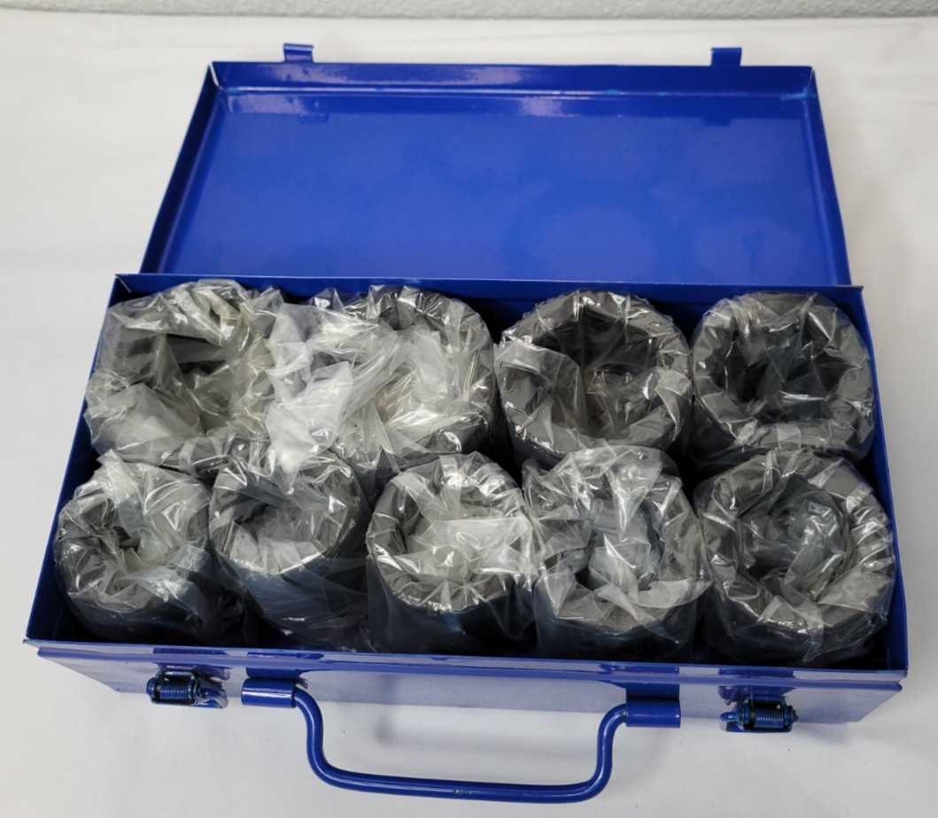 Stark USA 35105 10pc 1″ Drive Deep Impact Socket Set SAE CR-MO Metal Case *Read*
