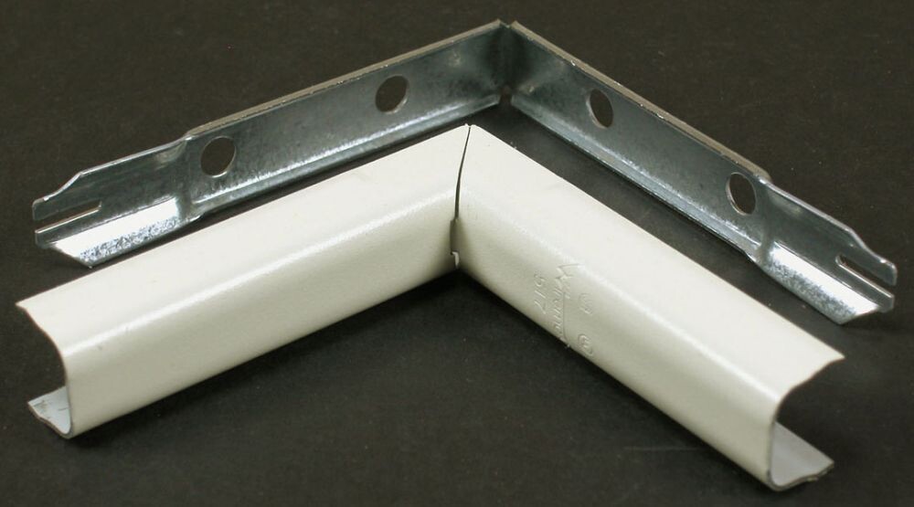 Wiremold V517, 300 V, Ivory, Internal Elbow for 500/700 Series Raceway, 1pc