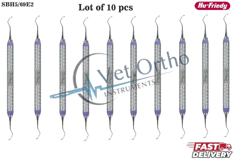 Hu-Friedy SH6/79E2 H6/H7 EverEdge 2.0 Double End Hygenist Sickle Scaler 9 Handle