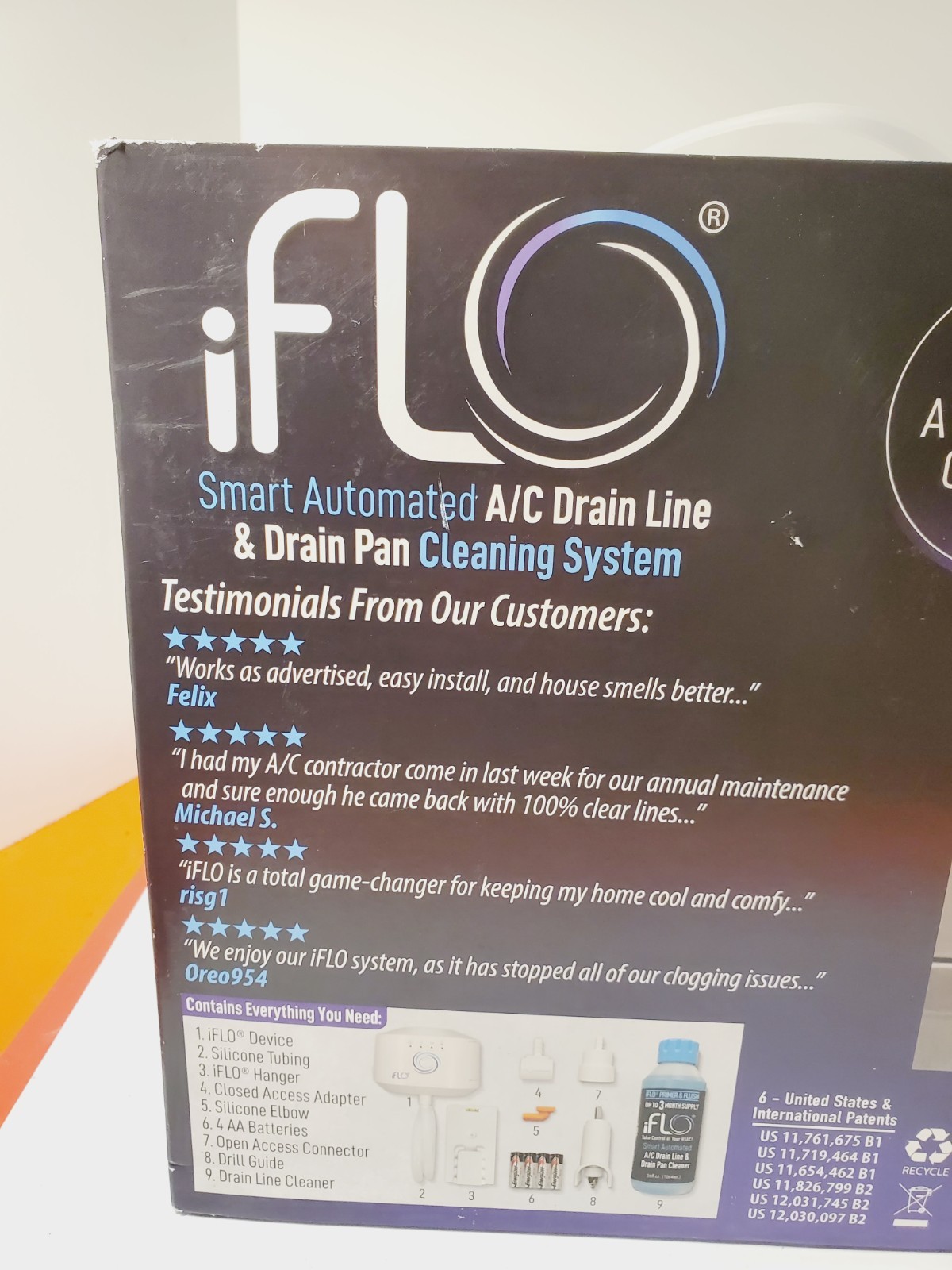 iFLO Smart Automated A/C HVAC Drain Line Cleaner System w/ 3 Month Cartridge New