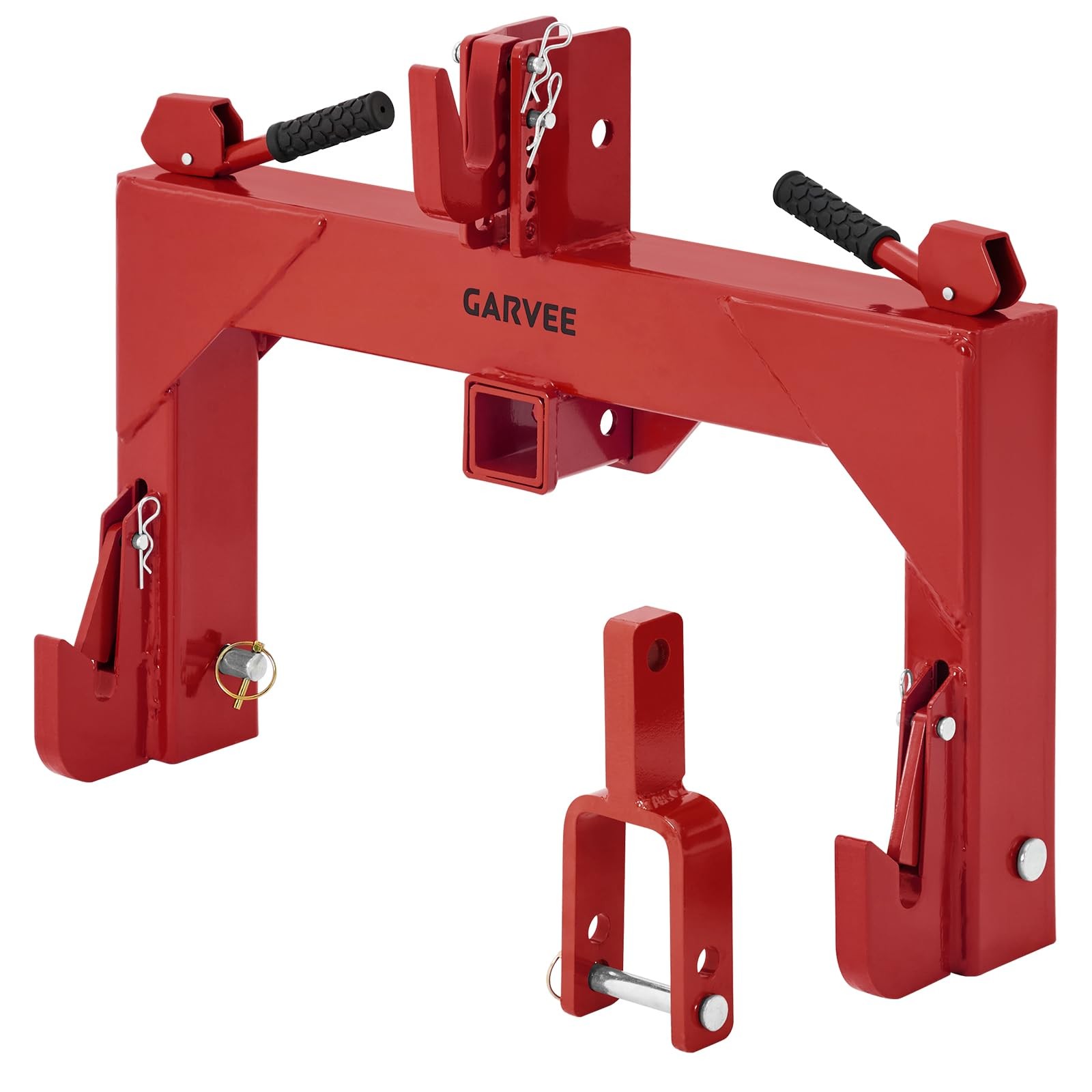 3Point Quick Hitch w/Versatile Adapter 2″ Receiver for Category 1 Tractor 3000lb