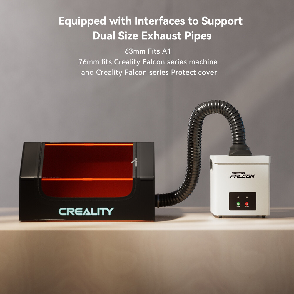 Creality Smoke Purifier 2Layer Filtration Desktop Air Purifier for Laser Engrave