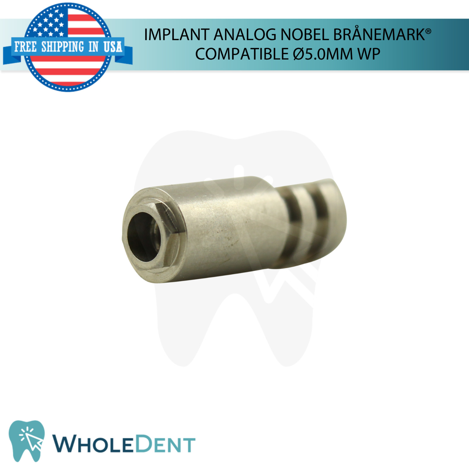 Dental Fixture Analog WP Nobel Brånemark® Compatible Ø5.0mm External Hex