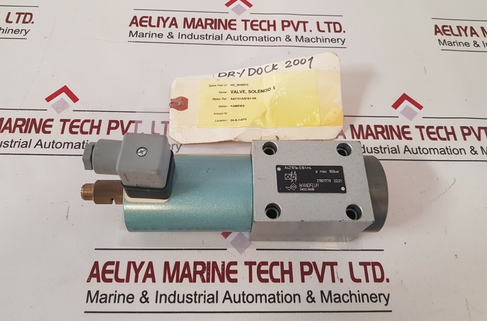 Wandfluh a4z101a-s161-h4 solenoid valve