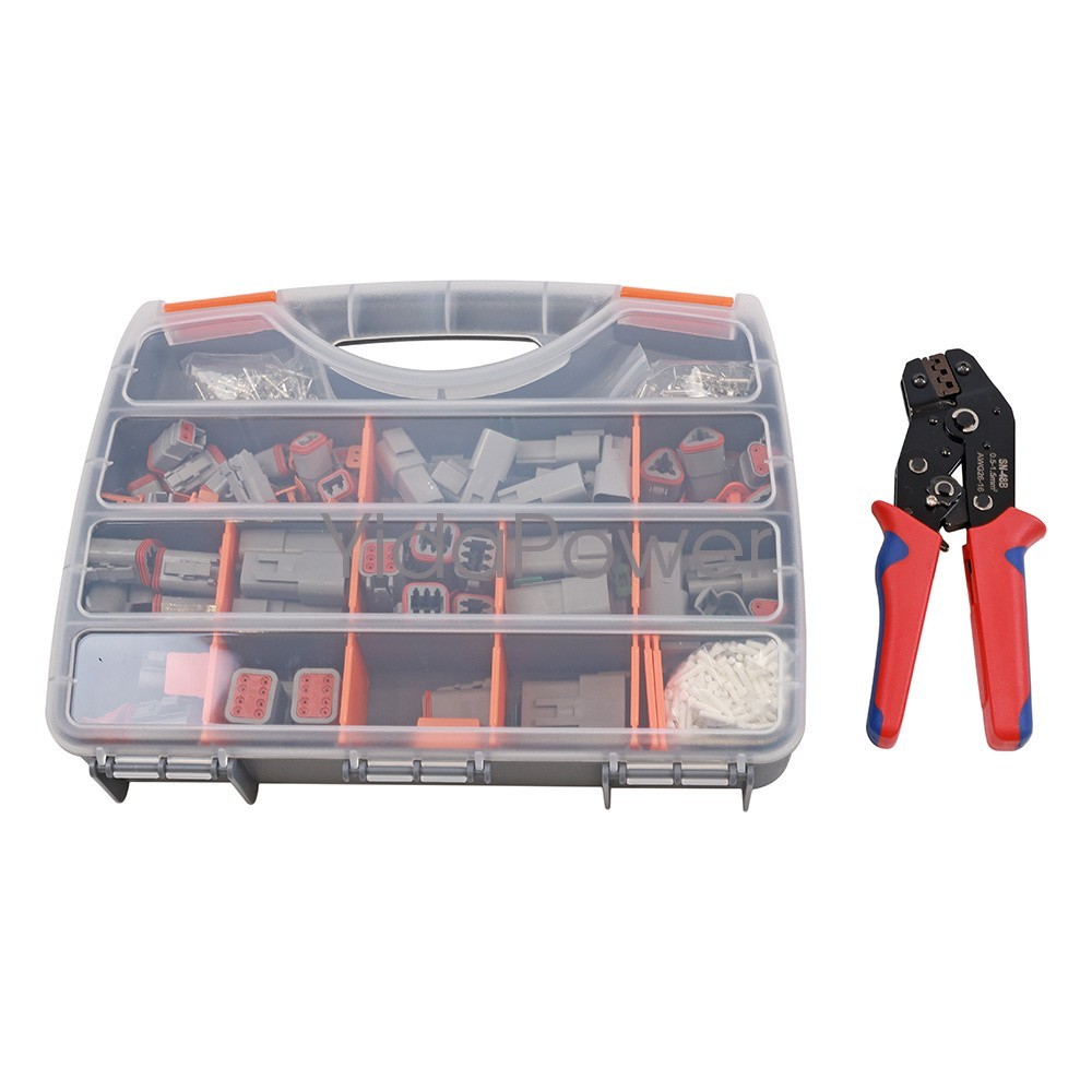 US Connector Plug KIT 1750PCS With Crimp Tool Automotive #DT-KIT3-TR