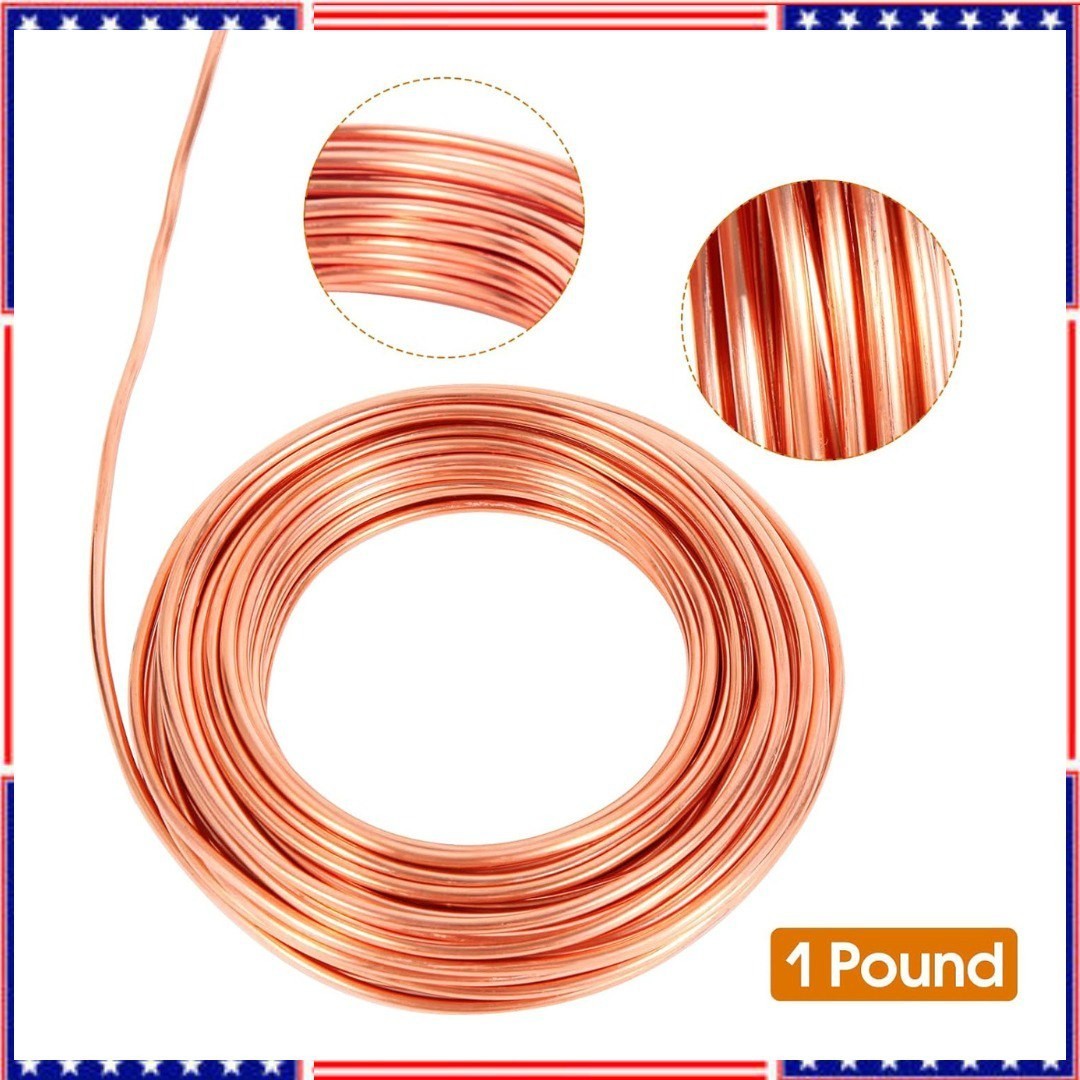 10 Gauge/2.6 Mm 10 Feet 5 Oz 99.9% Dead Soft Copper Wire for Electroculture Gard