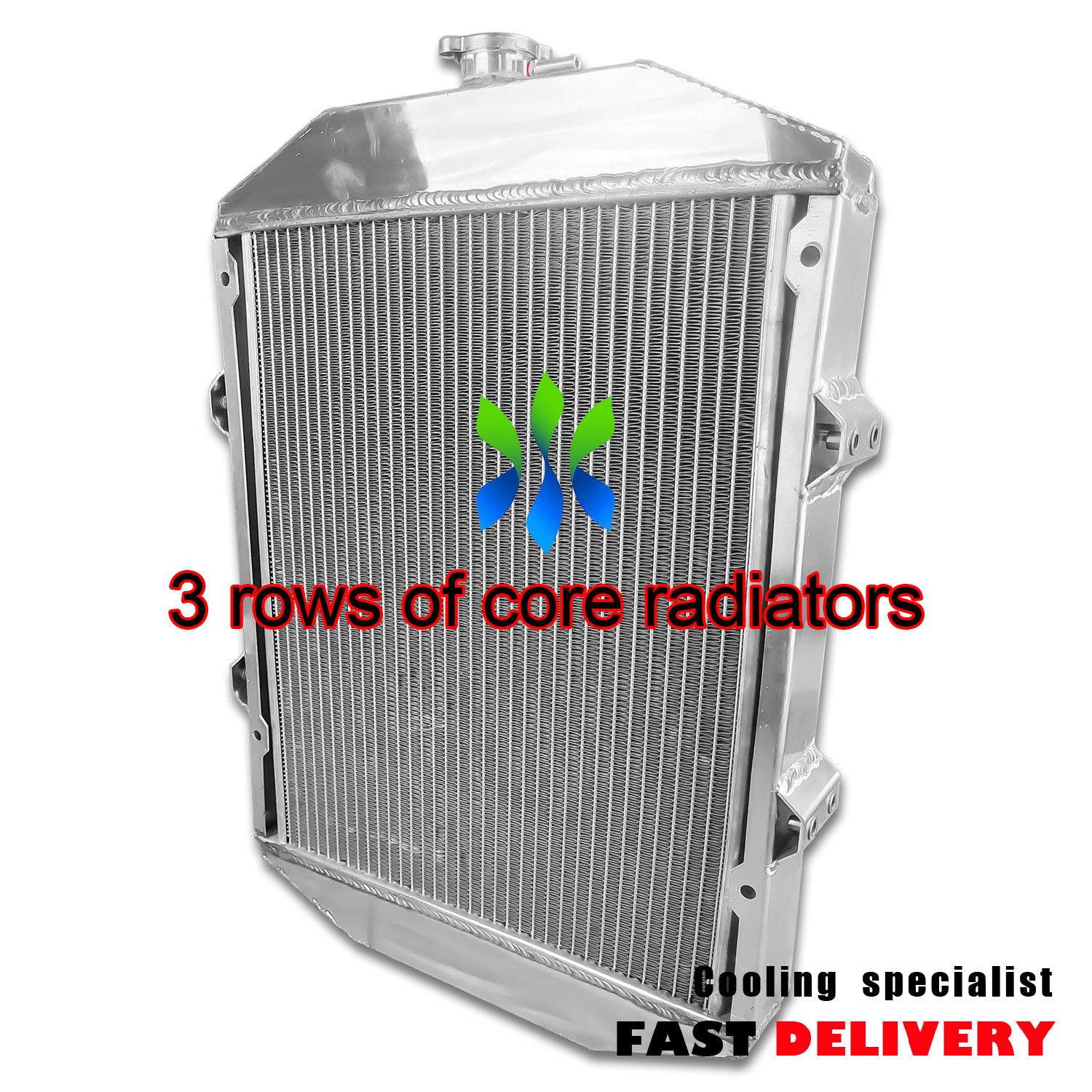 Aluminum Radiator For John Deere 1050 Compact Tractor OE# CH13963 & CH18416 3Row