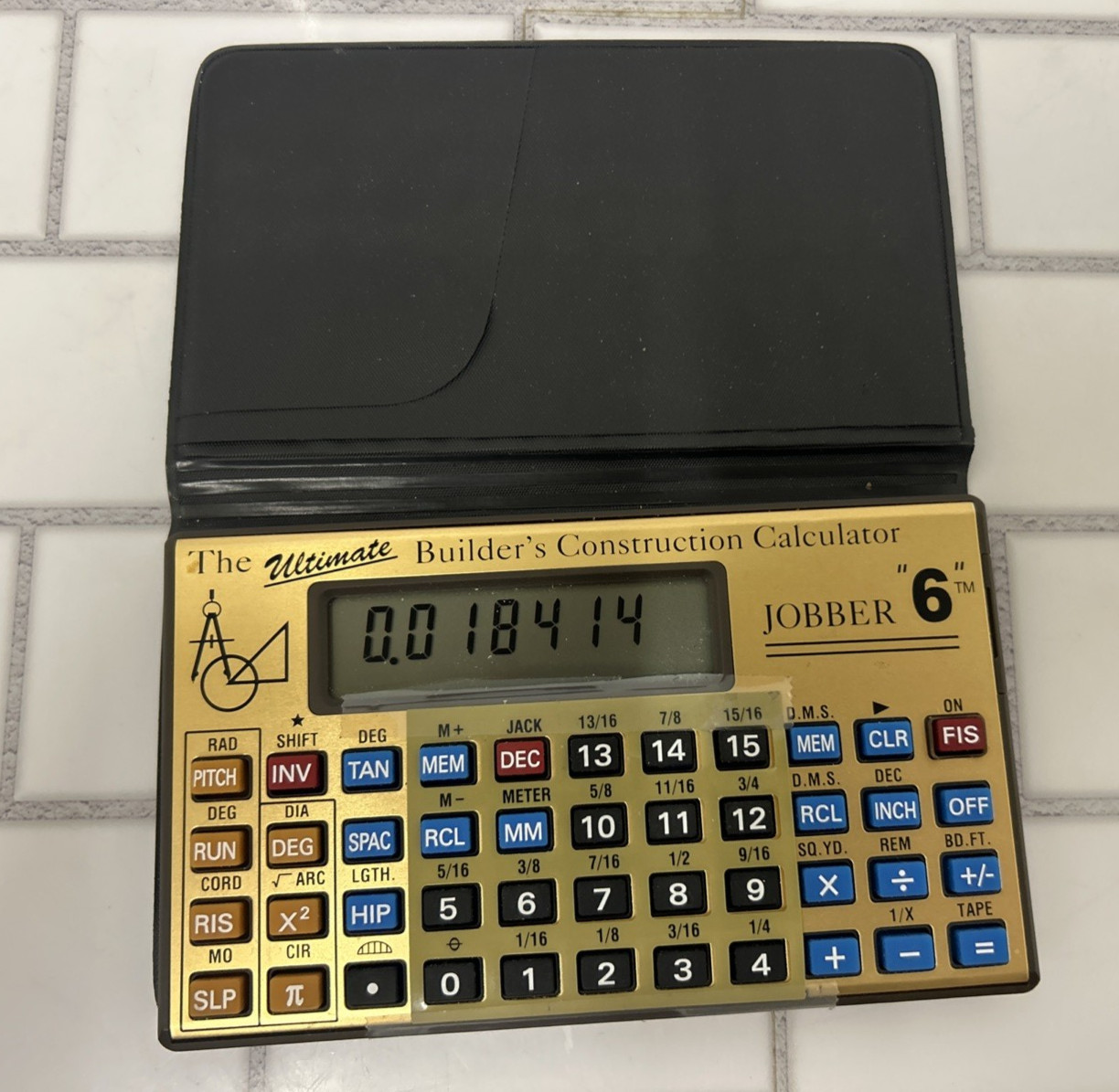 THE ULTIMATE BUILDER’S CONSTRUCTION CALCULATOR JOBBER “6” *TESTED *W/BOX