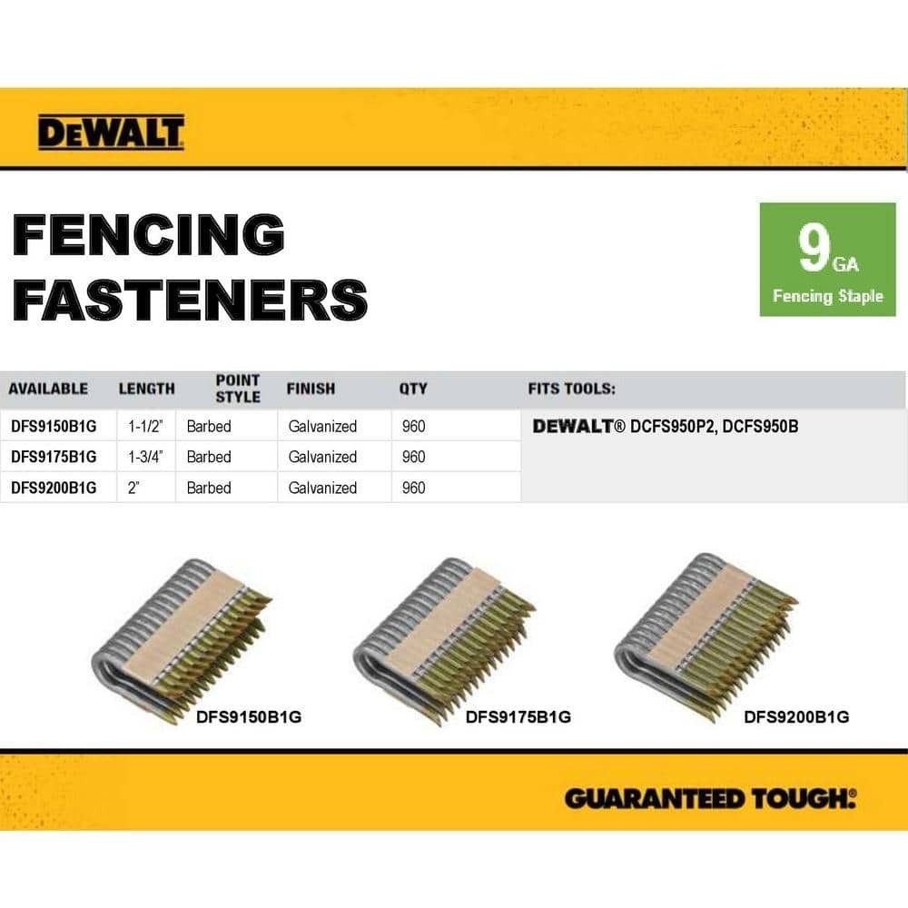 1.5 in. x 9-Gauge Galvanized Barbed Paper Tape Fencing Staples (960 per Box)