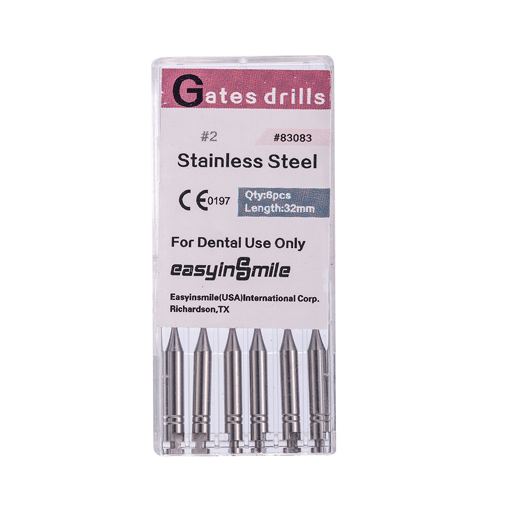 Dental Endo Pesso Reamers Gates Glidden Drills Spiral Burs Root Canal Drill #1-6