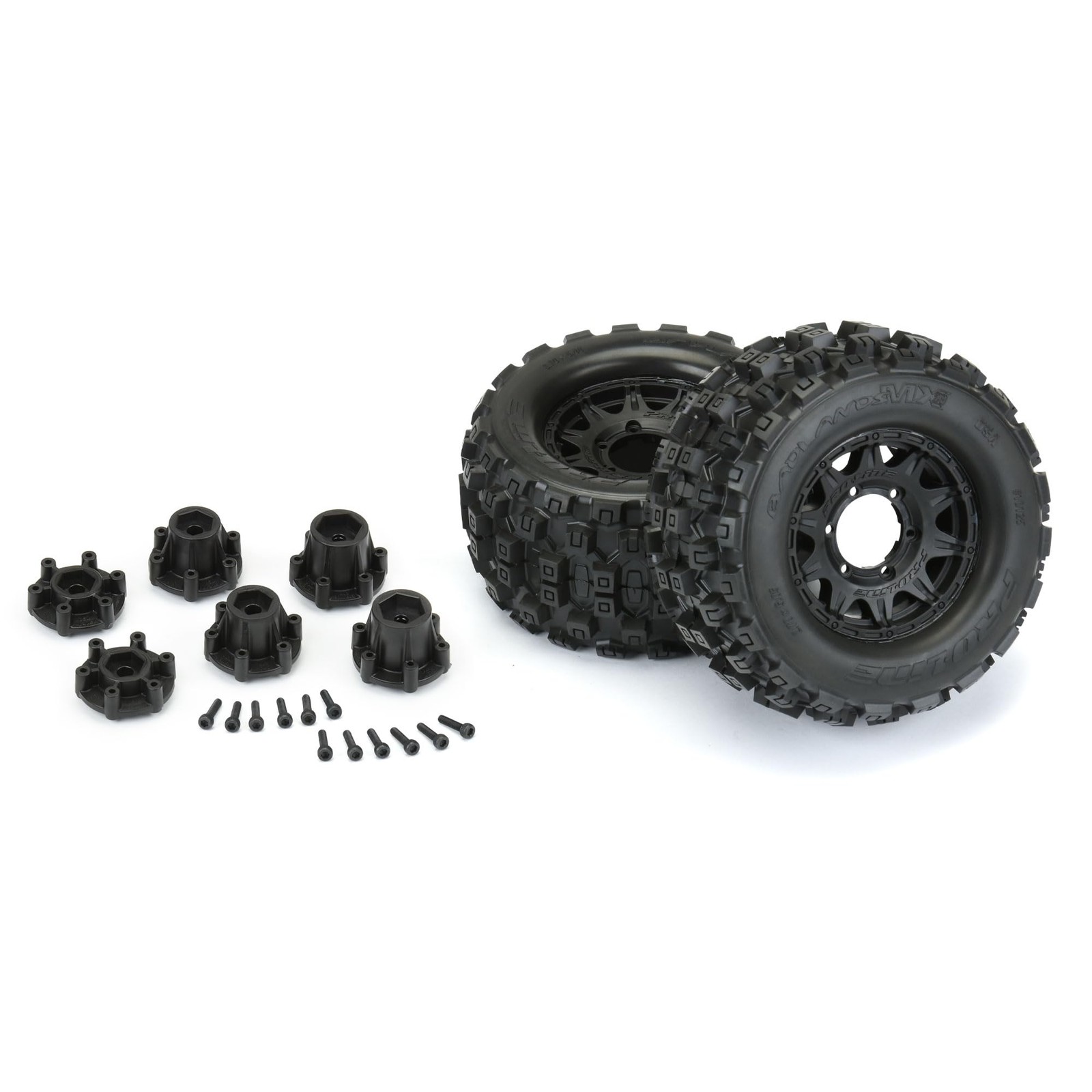 Pro-Line Racing Badlands MX28 2.8″ MTD Raid Black 6×30 F/R RC Tires PRO1012510