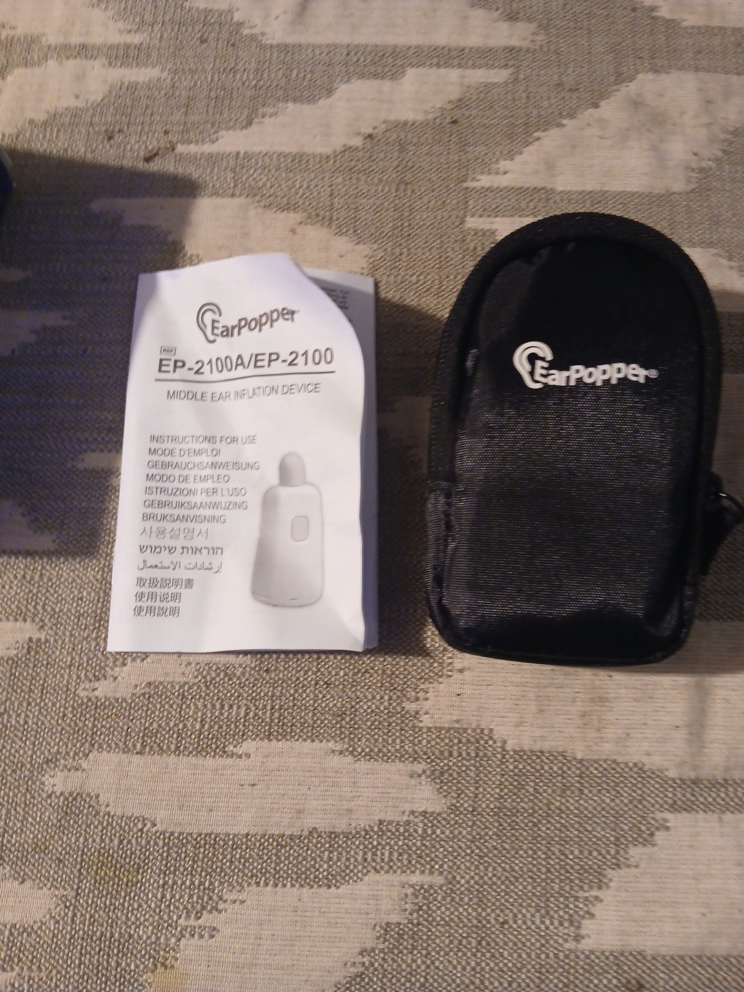 Earpopper Ear Pressure Relief Device for Flying, Swimming, NEW Open Box