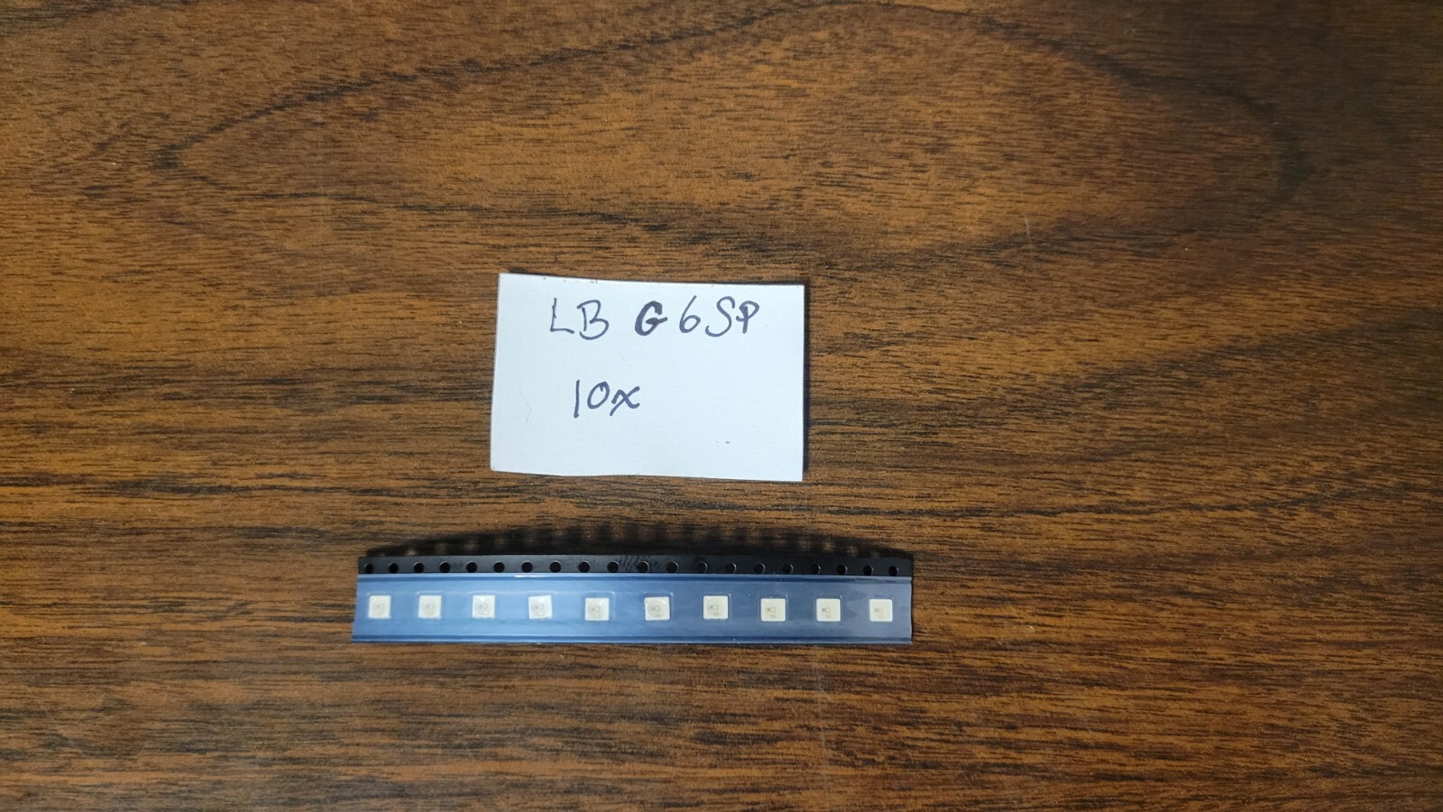 Blue power LEDs PLCC6 10pcs cut tape