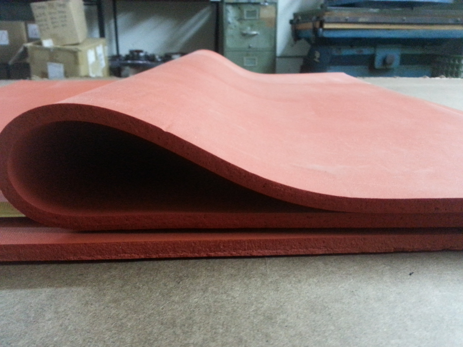SILICONE SPONGE RUBBER SHEET 1/2 THK X 36”X36”SHEET HIGH TEMP FREE SHIPPING