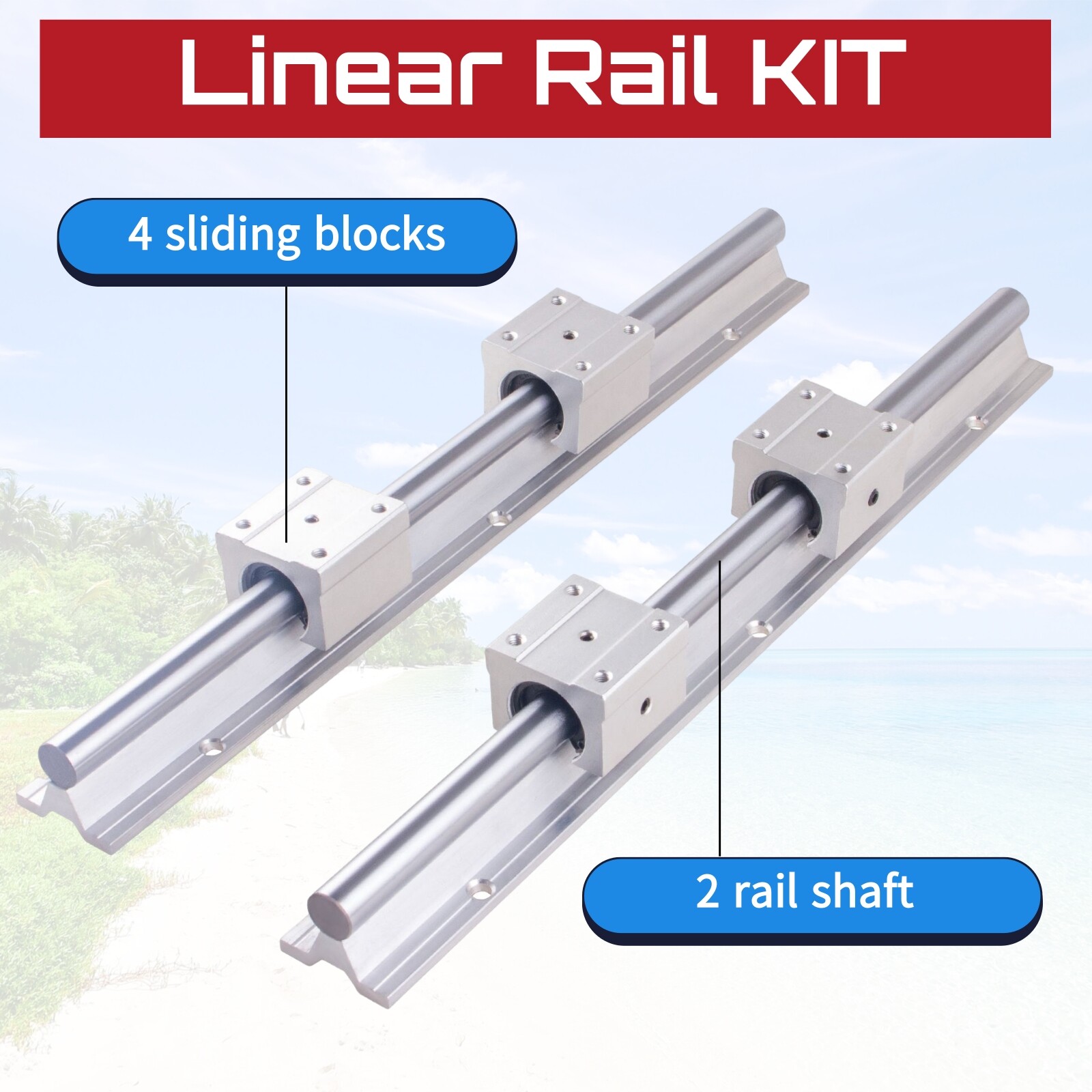 SBR16 SBR20 Linear Rail Guide 2500mm-4500mm+SBR16UU SBR20UU Bearing Blocks CNC