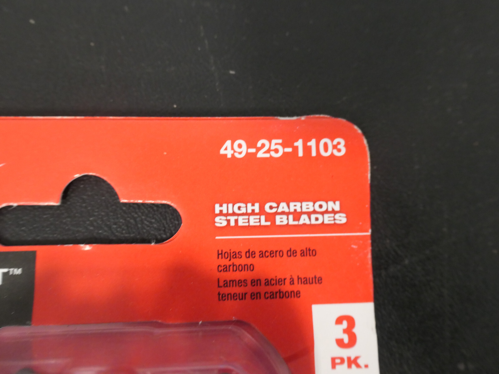 Milwaukee 49-25-1103 Multi Tool High Carbon Steel Blades 3PK + Bi-Metal Blade