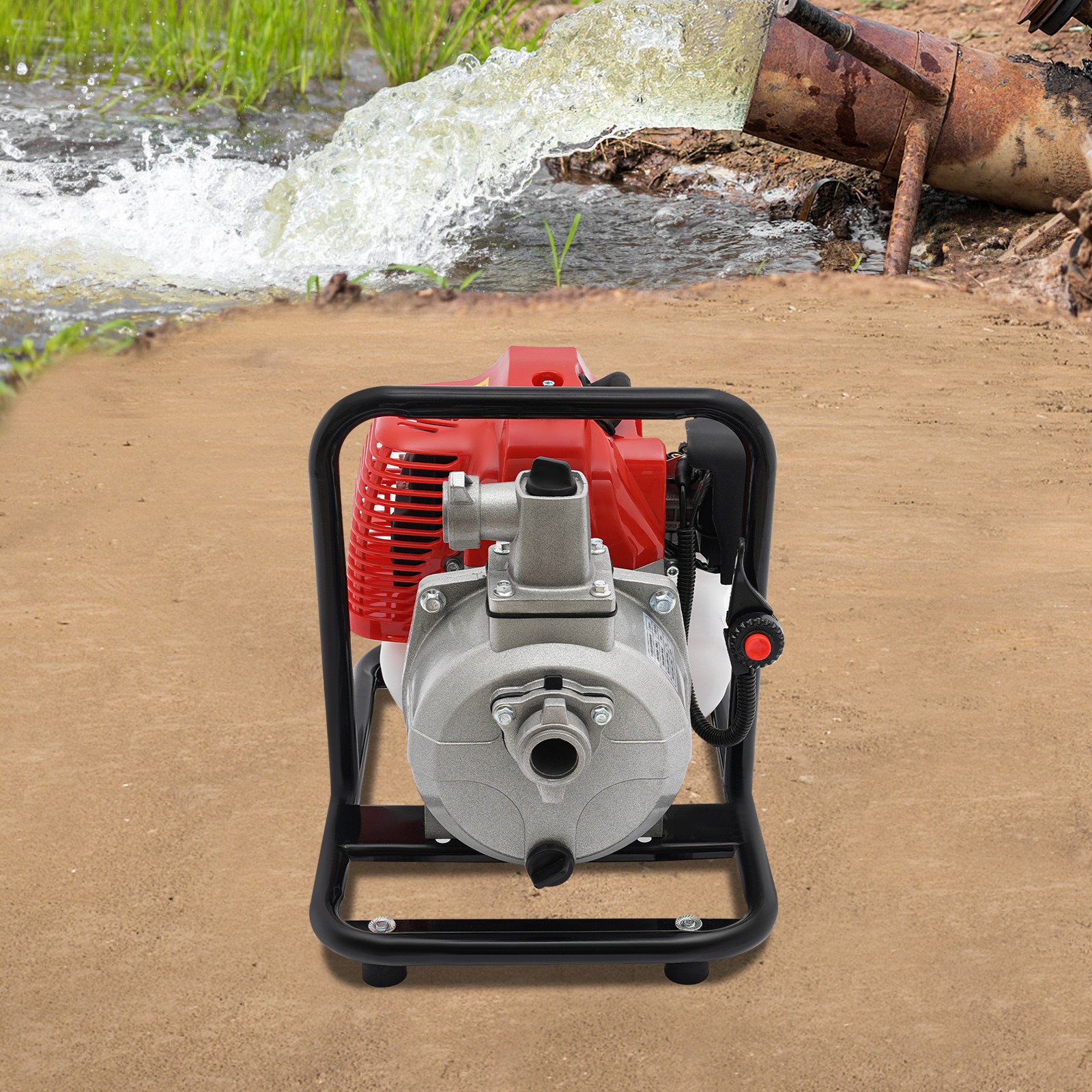 1.7 Hp 1 Gas Power Semi-trash Water Pump High Pressure Irrigation Transfer Pump