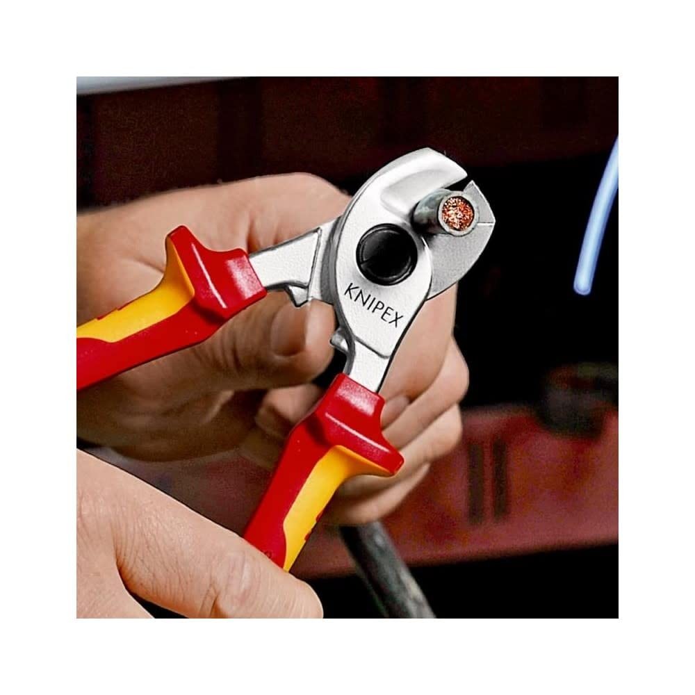 KNIPEX Classic Red Cable Shears-1000V Insulated