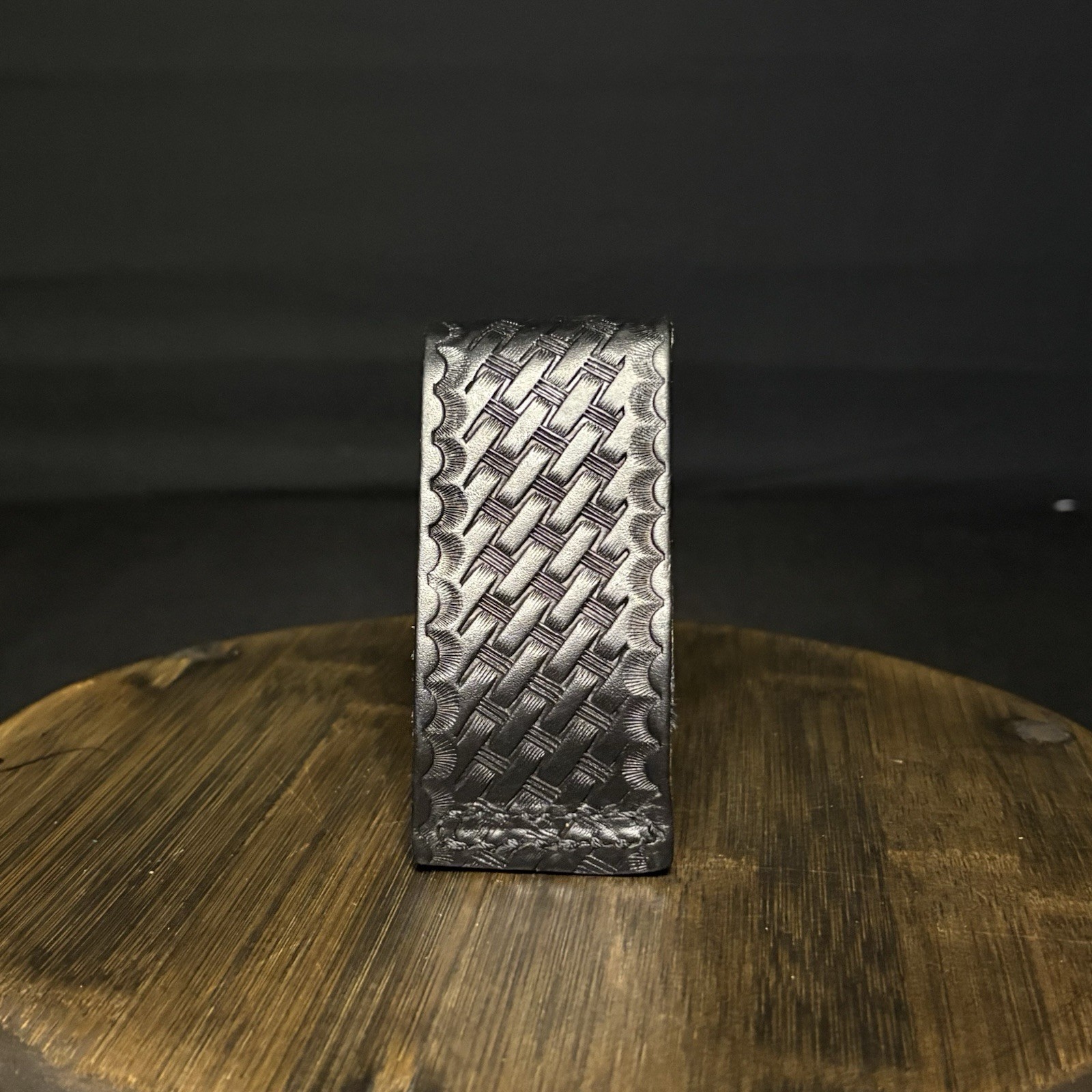 Boston Leather Flashlight Holder Pelican 7060 Led Loop Basketweave 5578