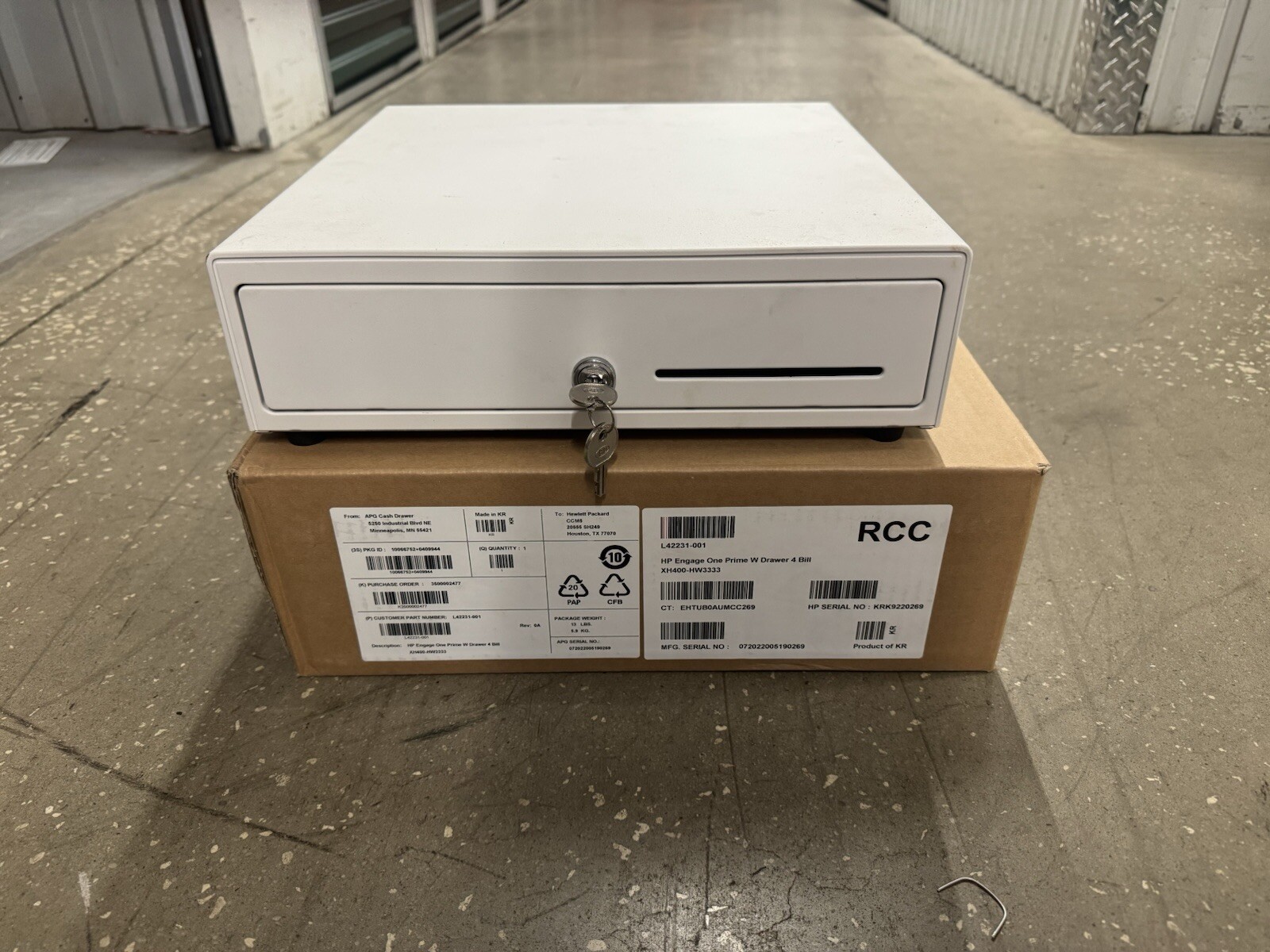 HP Engage One Prime W 4 Drawer Bill & 4 Coin