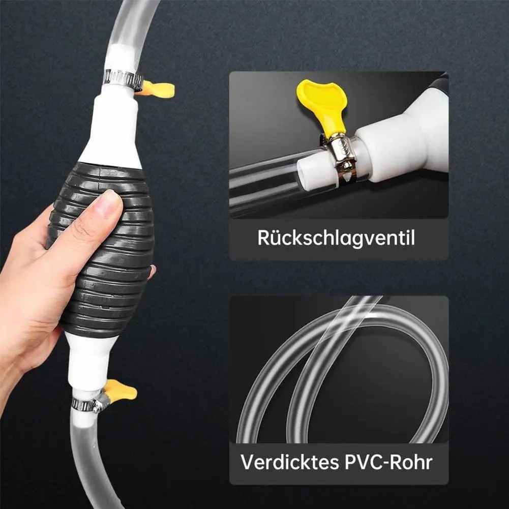 Siphon Hand Pump Portable Manual Car Fuel Transfer Pump for Gas Gasoline Petrol