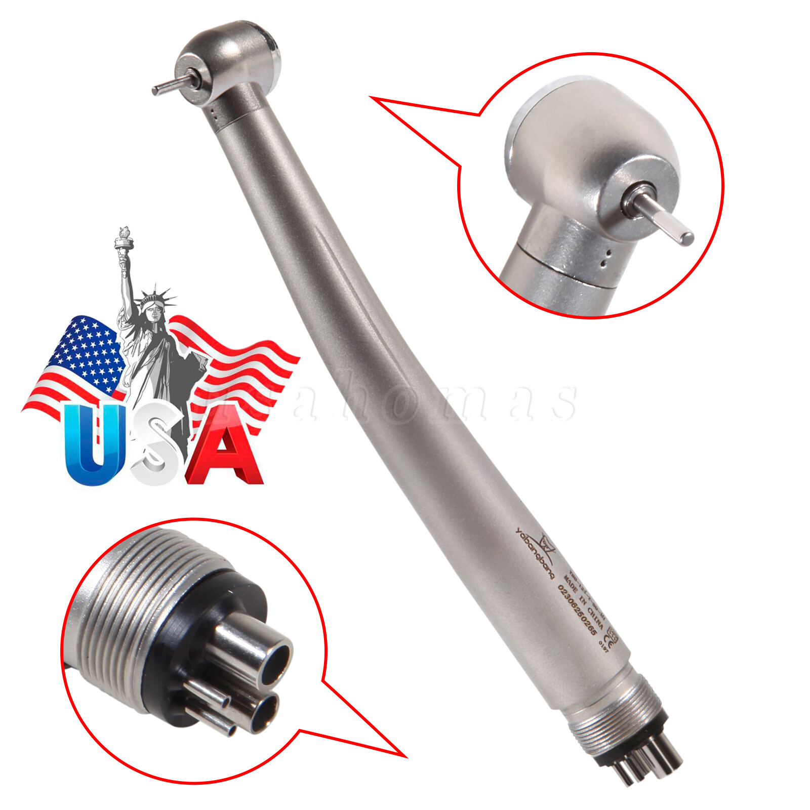 10* Yabangbang Dental High Speed Handpiece Push Turbine 4 Holes Fit NSK Pana Max