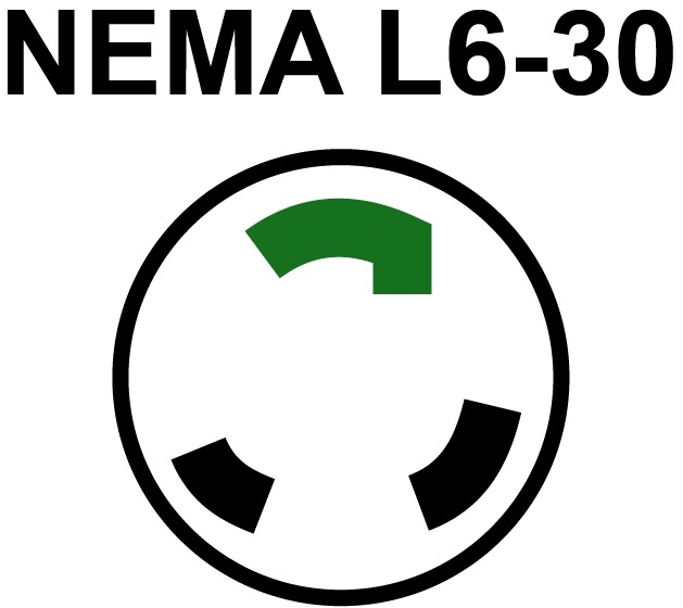 NEMA L6-30P Pair Plug 30A 250V Locking Male Female Generator RV Camper Cord Ends