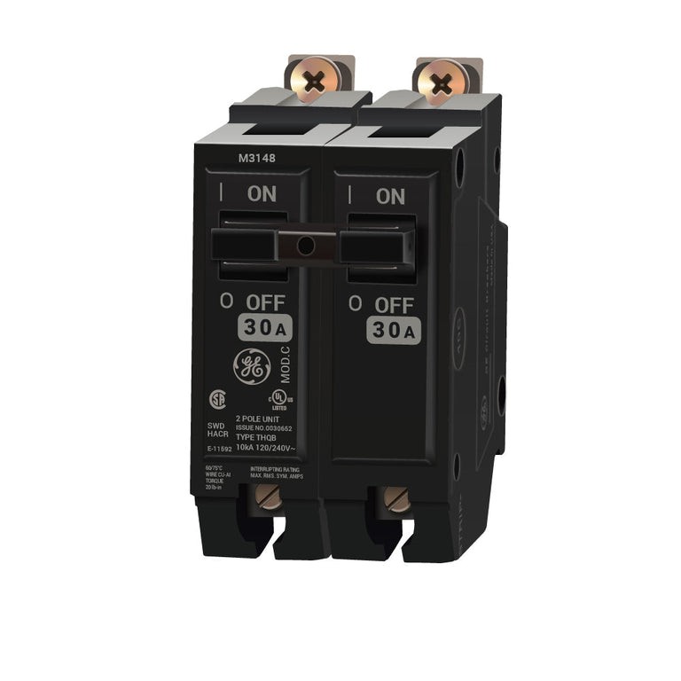 GE THQB2130 30 Amp 2 Pole 120/240V Mini Circuit Breaker