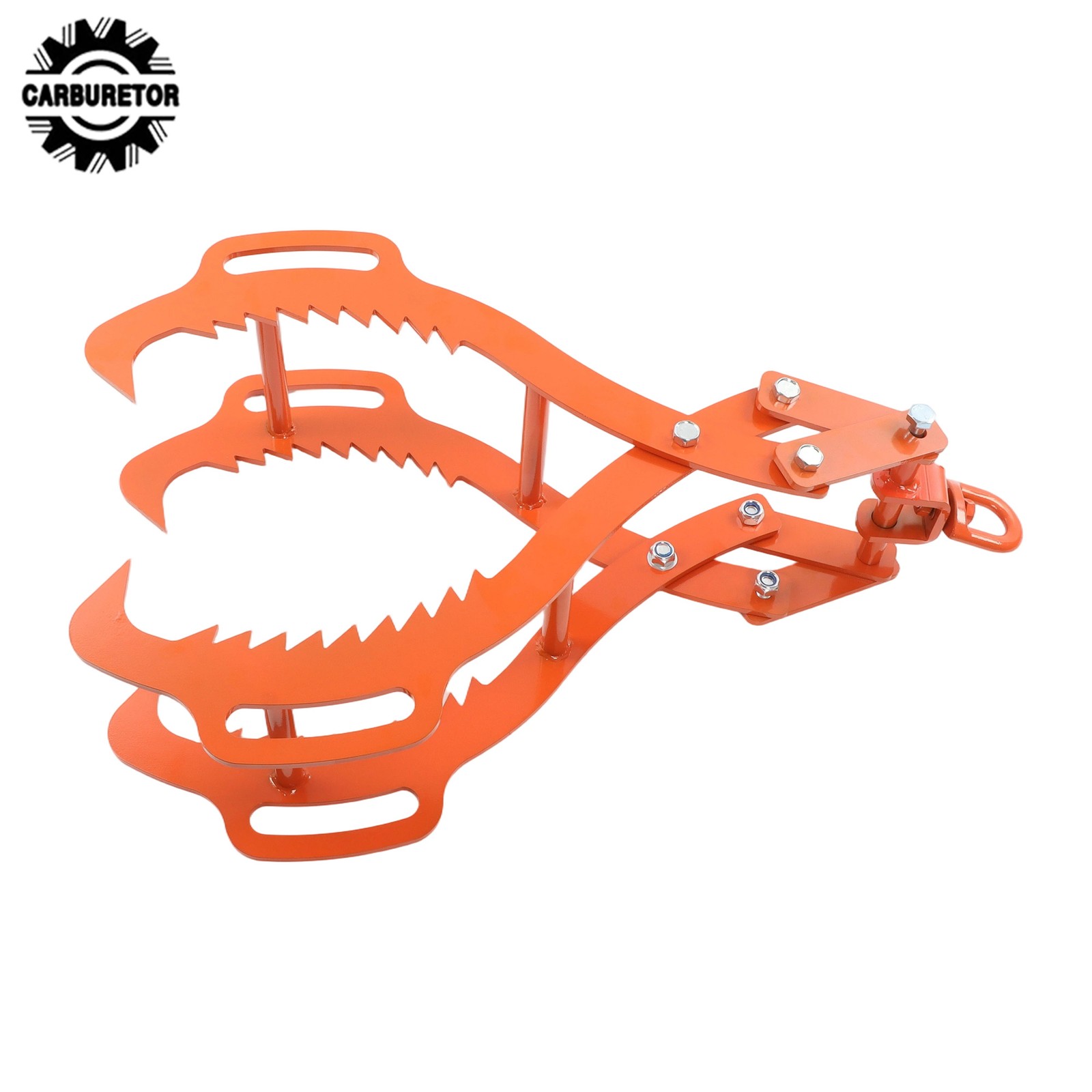 32 in Log Lifting Tongs 4 Claw Steel Swivel Dragging Tongs For Lifting & Felling