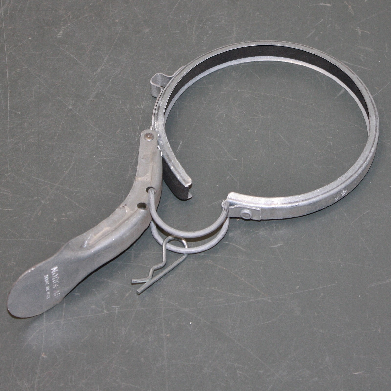 (5) Nordfab 4″ Duct Clamp 8010005523, Quick Release, Galvanized Steel, Nitrile