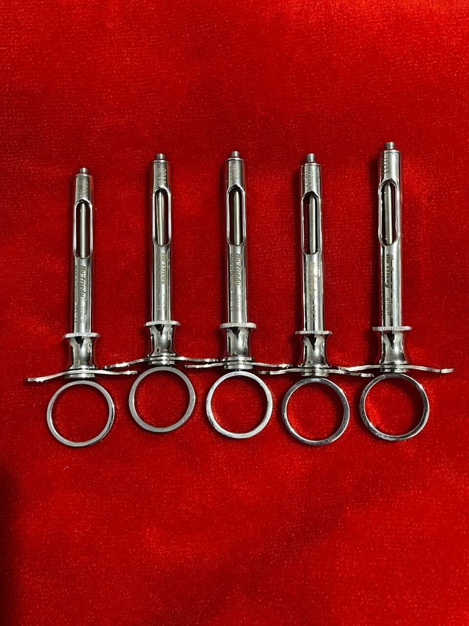LOT OF 5 Hu-Friedy CW Style Dental Anesthetic Aspirating 1.8ml Syringe SYRCW