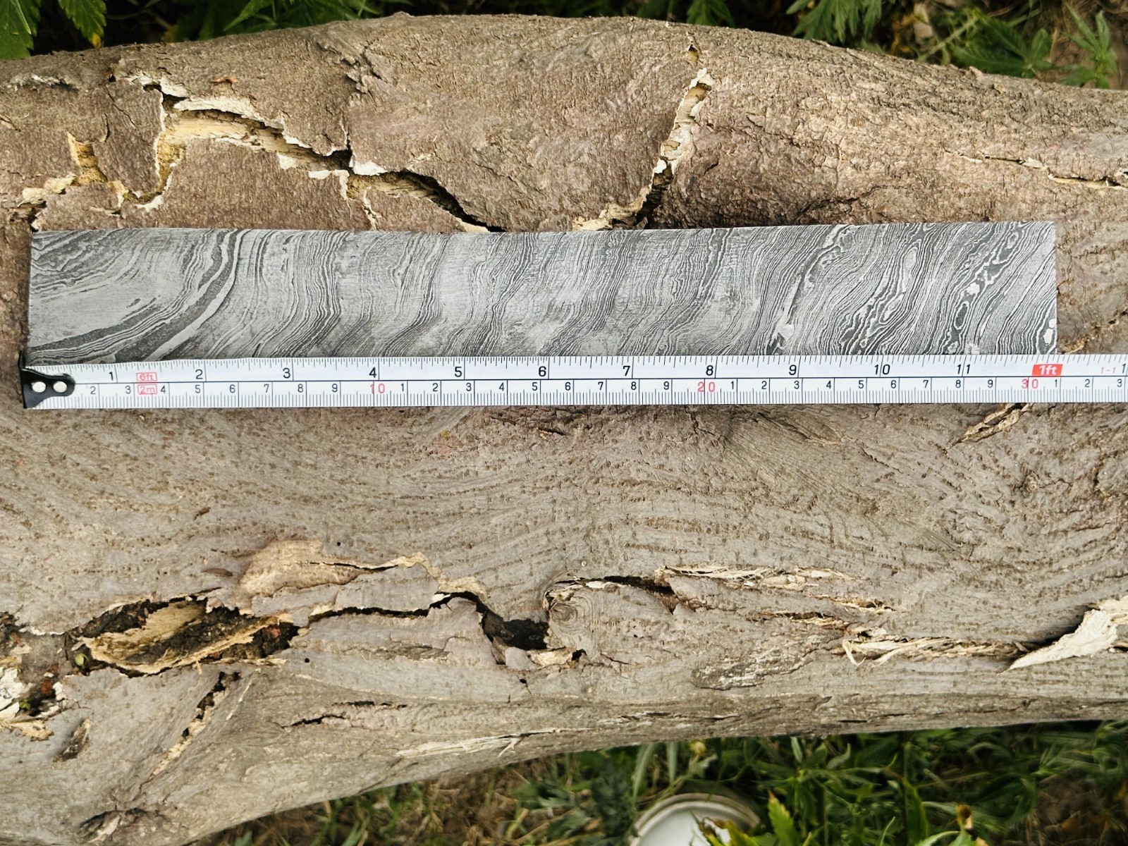 7 MM Hand Forged DAMASCUS STEEL PLATE 12”x 2” Flat Bar Billet Bar