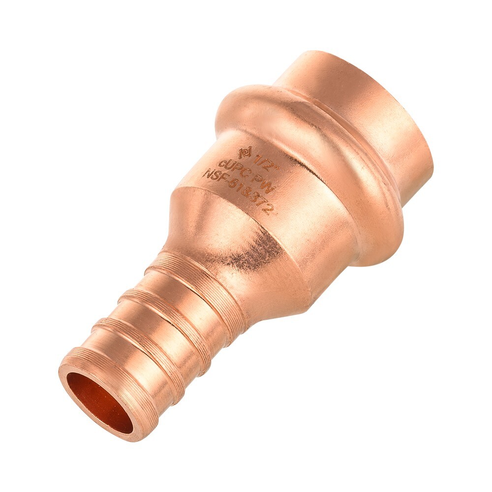 10 PCS EFIELD 1/2″ Press X 1/2″ PEX Crimp Coupling Copper Fittings, Lead Free