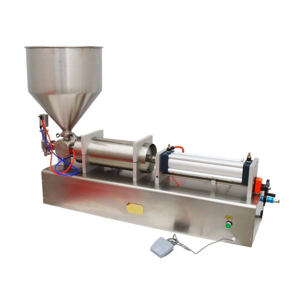 110V 1000-5000ml Single Nozzle Paste Liquid Filling Machine Honey Cream Lotion