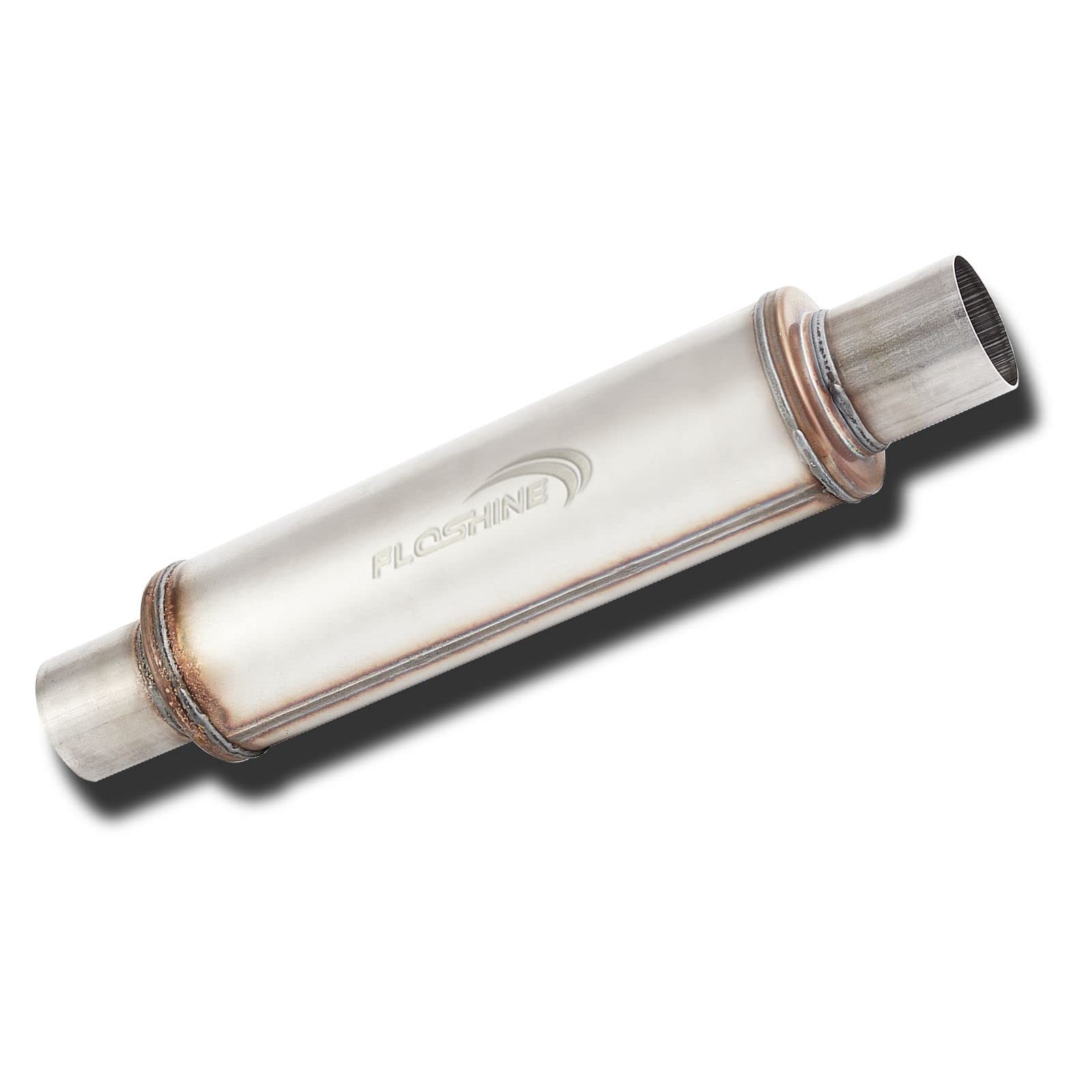 Exhaust Muffler Universal Stainless Steel Straight Through Design,Resonator S…