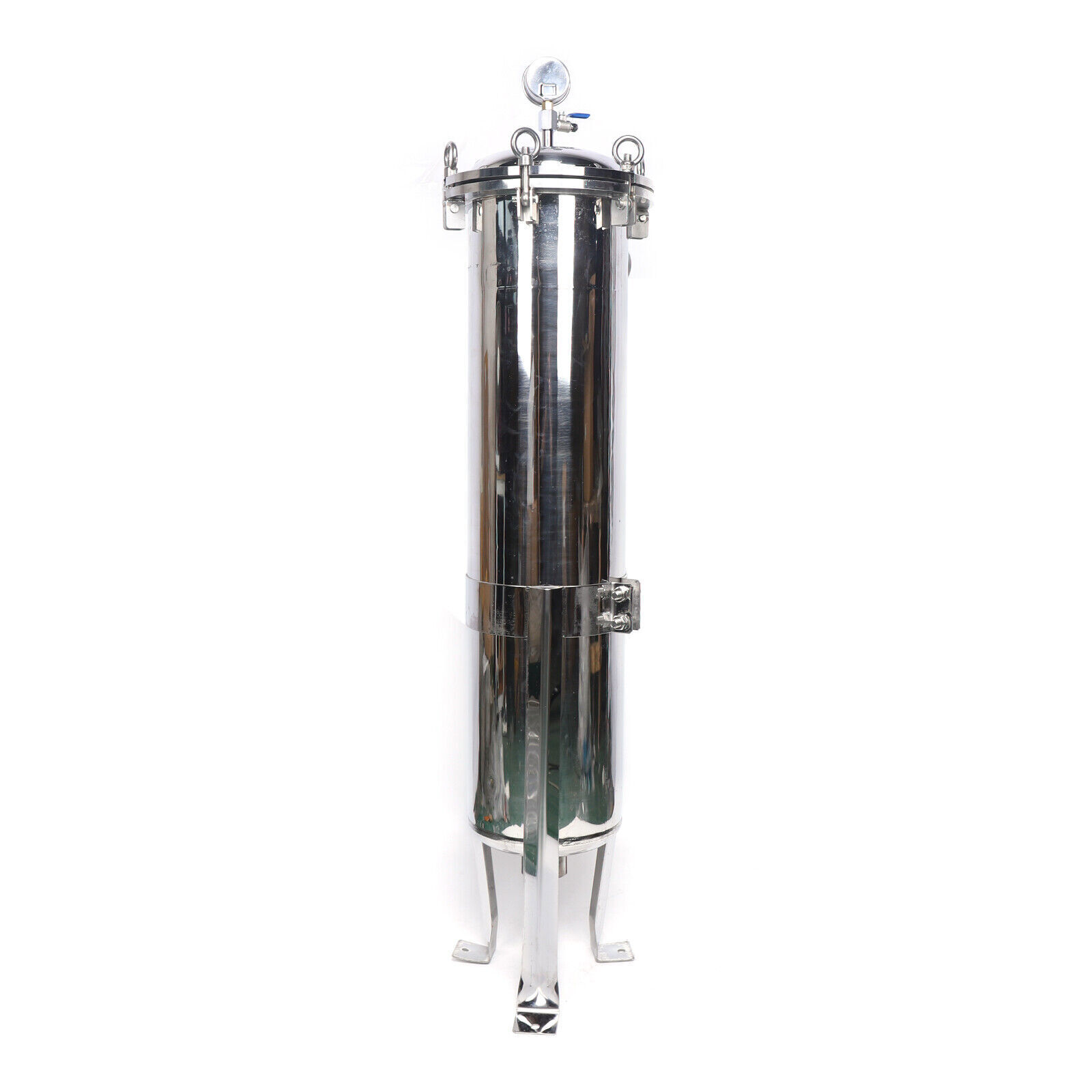 2″ NPT Bag Filter Housing 150 Psi 304 Stainless Steel In/Out #2 Bag with meshUS