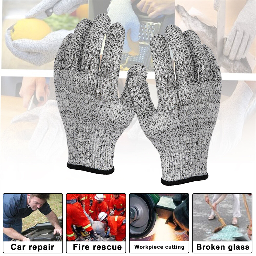 Lot Cut Proof Stab Resistant Butcher Gloves Safety Glove Kitchen L5 Protection