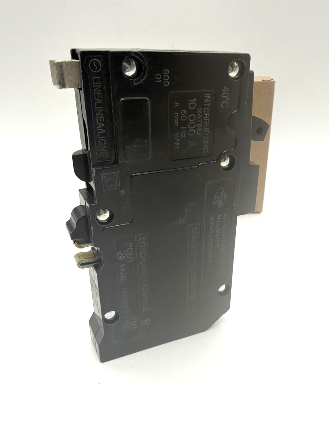 Square D -QO120PCAFI -20A 1-Pole -AFCI -Plug-On Neutral -Circuit Breaker -NEW