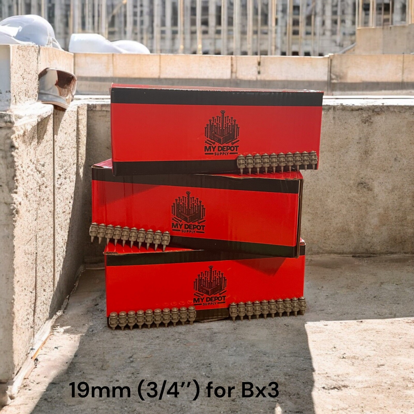 1000x Concrete Nails for Hilti Bx3 (19mm) -Pins For Hilti Bx3 Nails Fast Track