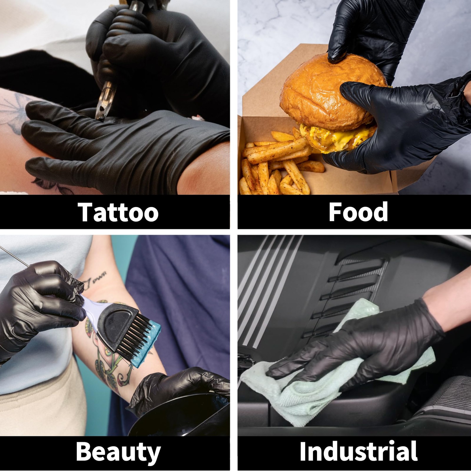 Disposable Medical Synmax Vinyl Exam Gloves- 4 mil Safty Glove 1000pcs – Late…